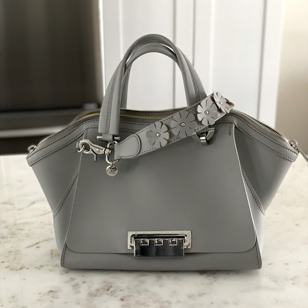 Zac Posen Eartha Floral Shoulder Bag - Grey